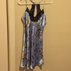 Silk night gown and matching robe